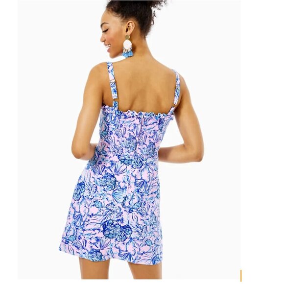 Lilly Pulitzer Zenon Ruffle Romper Magnolia Lilac “A Little Jelly” 6 EUC - Picture 3 of 15